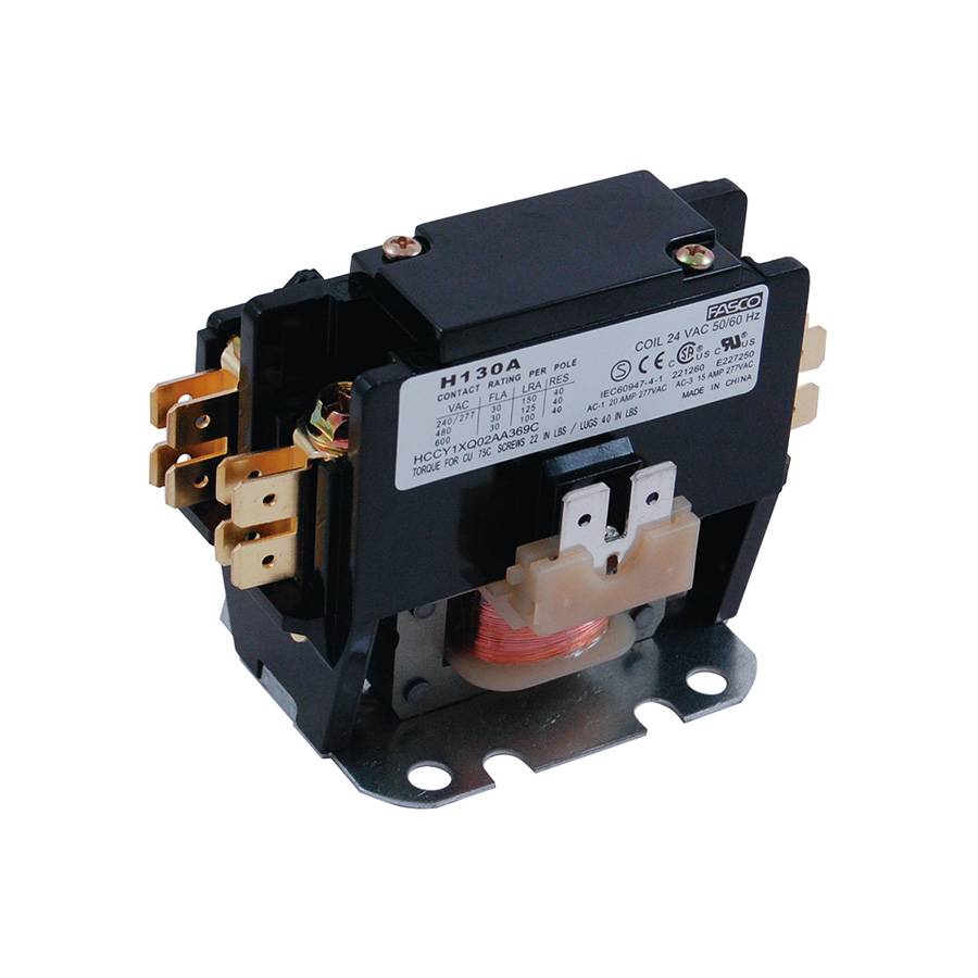 Fasco 30A 1Pole Contactor 168130 Lowe's Pro Supply