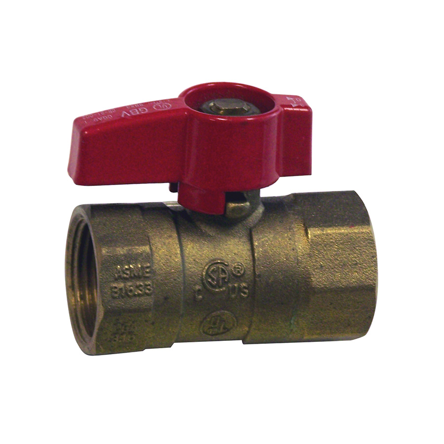 LPS Sourcing Brass Gas Shut Off Valve 3/4" FIP 176075 Lowe's Pro Supply