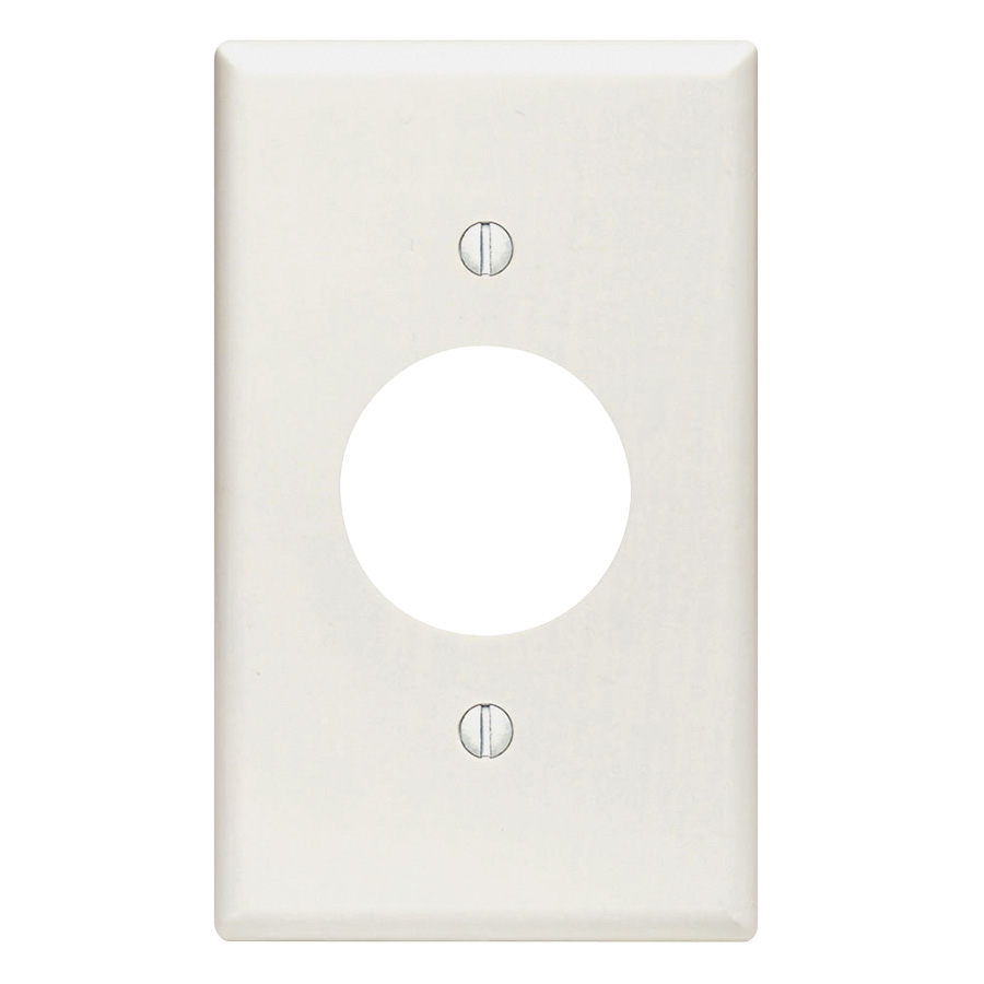 Leviton 1Gang AC Receptacle Plate White 340105 Lowe's Pro Supply