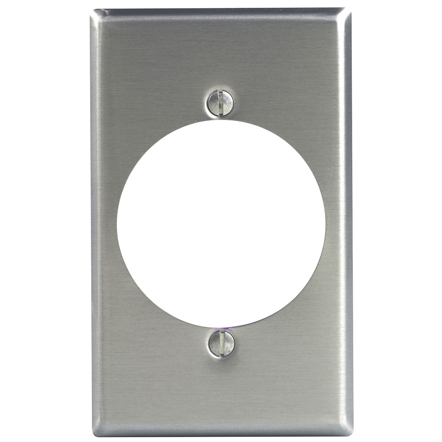 Leviton Metal Dryer/Range Receptacle Plate Single Gang 350050 Lowe's Pro Supply