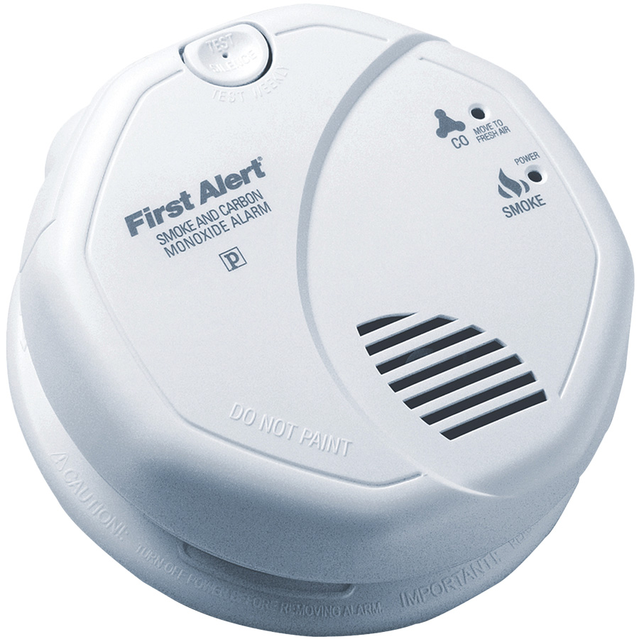 First Alert/BRK Smoke/CO Alarm 120V with Battery BackUp & Voice