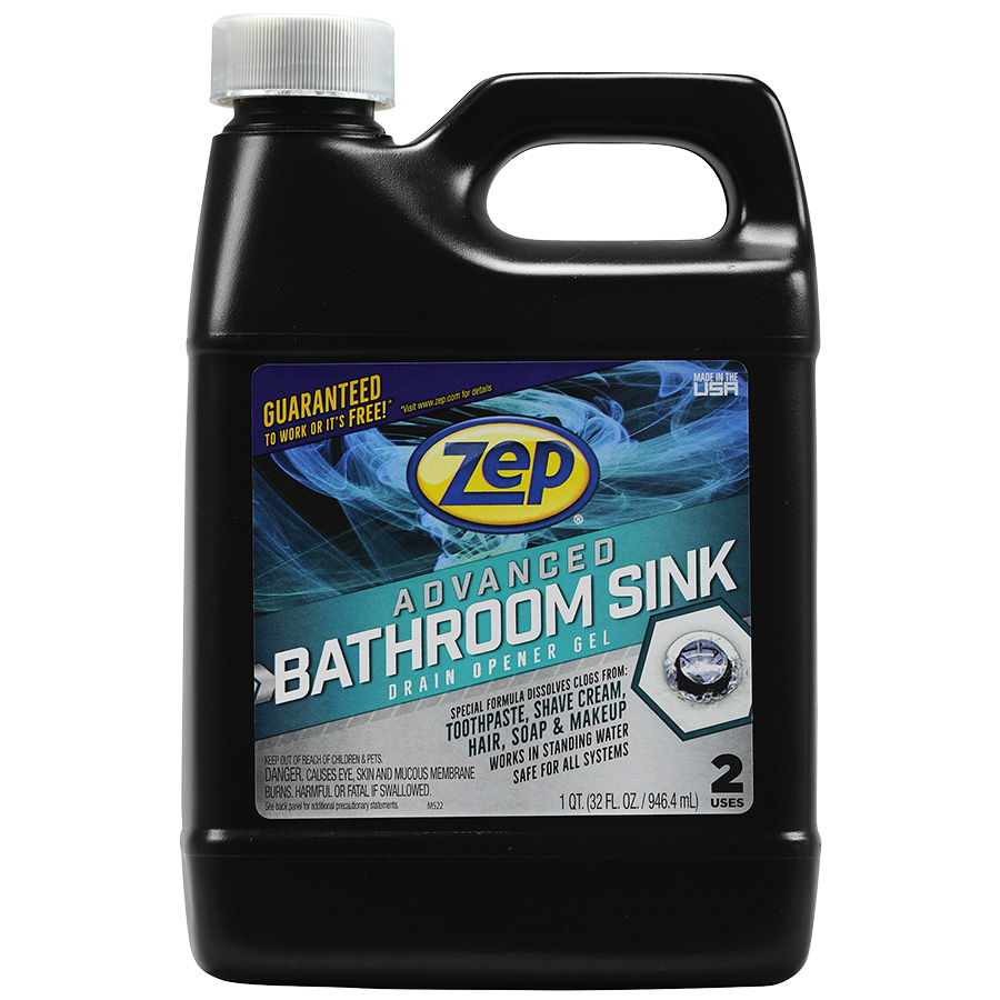 Zep Advanced Bathroom Sink Drain Opener 32 Oz 507122 Lowe's Pro Supply