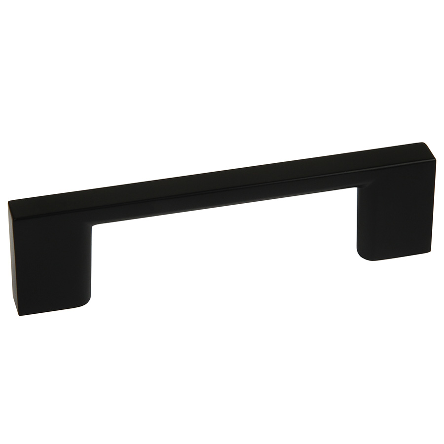 LPS Sourcing 33/4" Matte Black Flat Bar Drawer Pull 640704 Lowe's