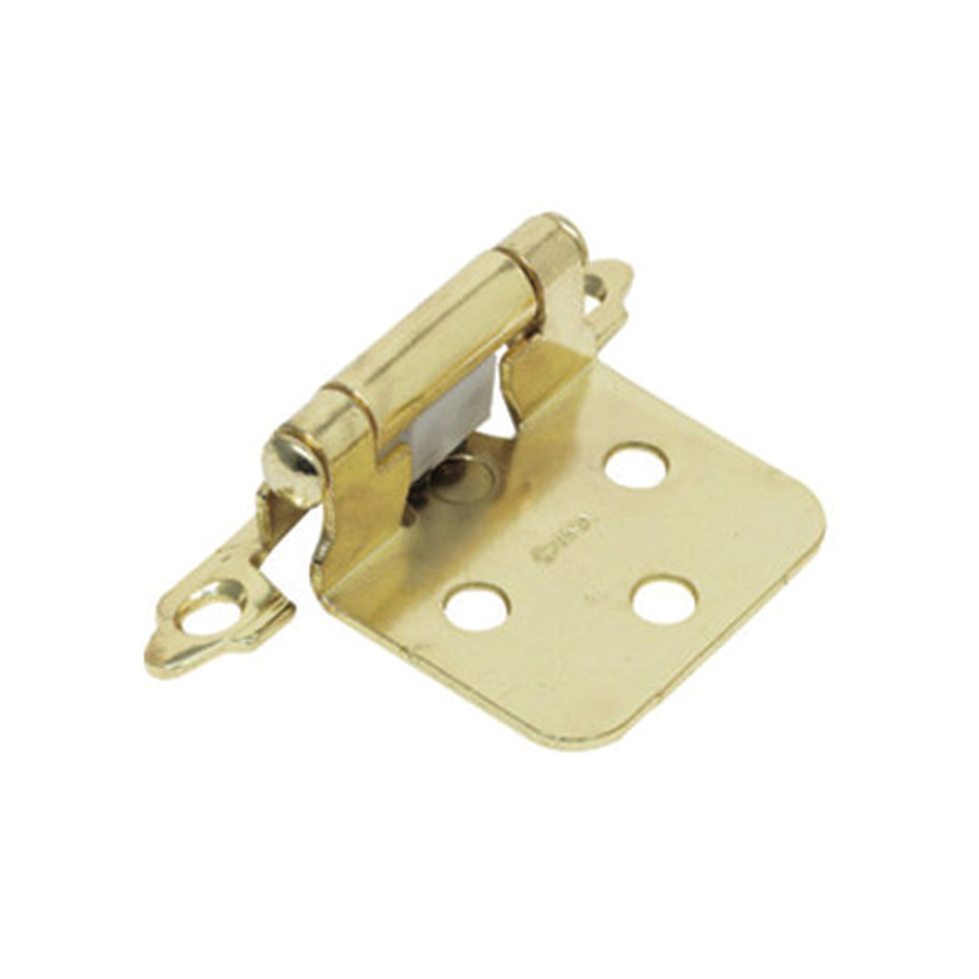 1-1/2” Flush Mount Self-Closing Hinges Polished Brass