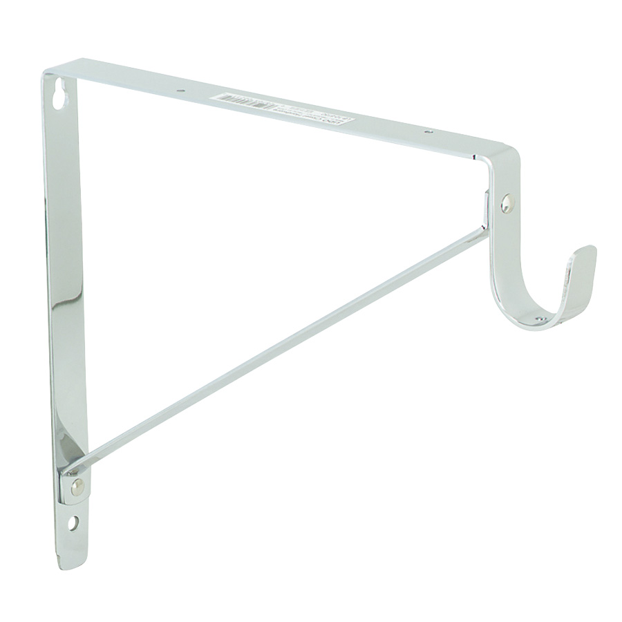 LPS Sourcing Combo Fixed Shelf/Rod Support White 675130 Lowe's Pro