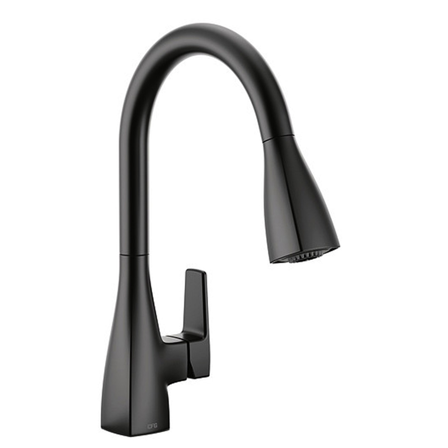Cleveland Faucet Group Slate Black 1 Handle High Arc Kitchen Faucet
