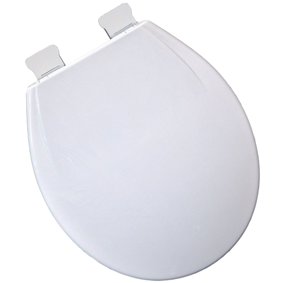 LPS Sourcing Plastic Round HeavyDuty SlowClose Toilet Seat White