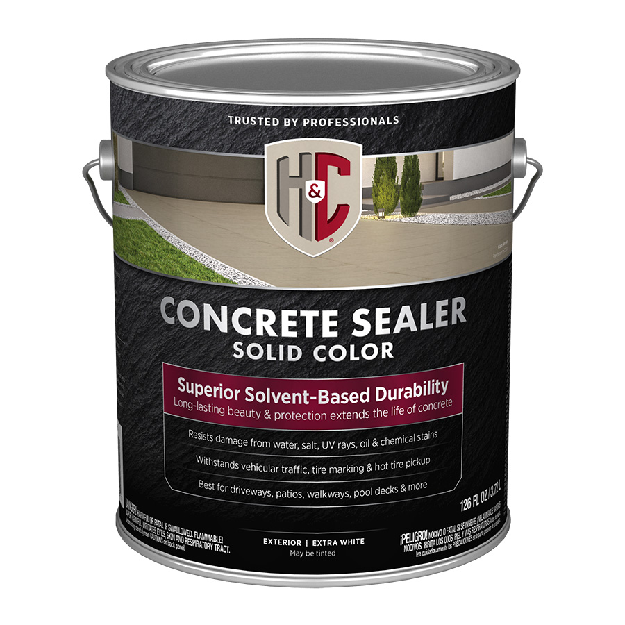 H&C White Tint Base Solid Concrete Stain/Sealer 1Gallon 809152 Lowe's Pro Supply