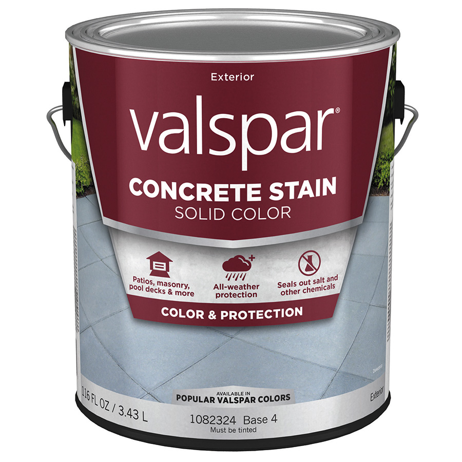 Valspar Base 4 Solid Concrete Stain and Sealer Gallon 809182 Lowe's Pro Supply