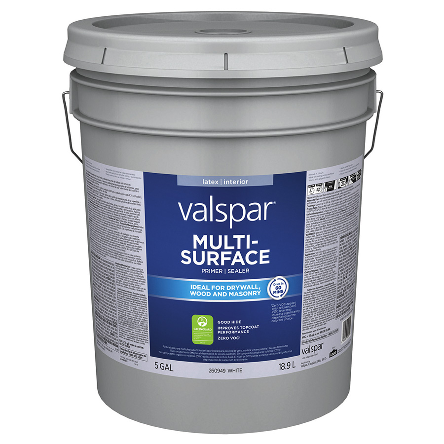 Valspar Latex Drywall Primer/Sealer 5 Gallon 810123 Lowe's Pro Supply