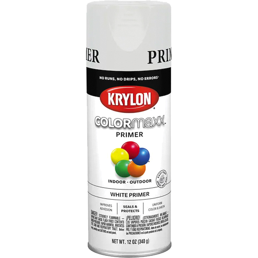 Krylon Colormaxx Flat White Spray Paint/Primer 12 Oz 810128 Lowe's