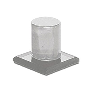 Clear Acrylic Knob 1" Self-Adhesive