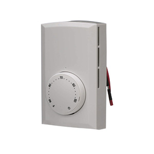 Cadet White Double-Pole Line Voltage Thermostat T410B