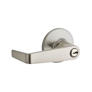 Kwikset Carson Storeroom Leverset Satin Nickel