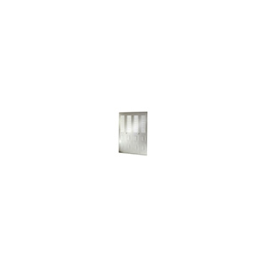 Metal Bifold Door Set Westchester Top Louver Ivory 60" x 96"