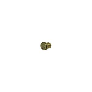 Schlage Mortise Cylinder Standard Cam Polished Brass 1-1/8"