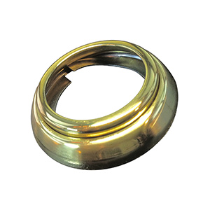 mortise cylinder adjustable spring collar polished brass