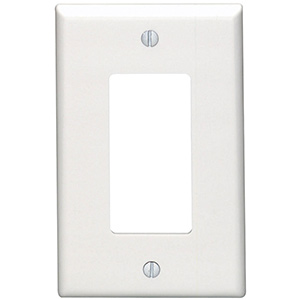 Leviton One-Gang Decora/GFCI Wall Plate White