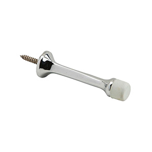 Ives Door Stop Solid Bright Nickel 3"