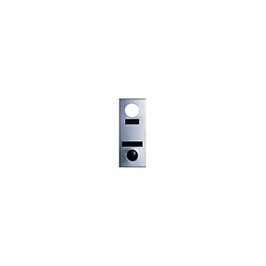 Door Chime Deluxe Non-Electric with Viewer Silver 2" x 5"