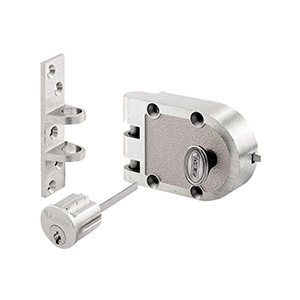 Segal Deadlock Jimmy Proof Single Cylinder Brushed Brass