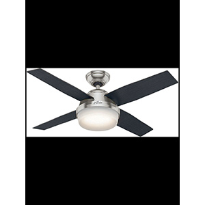 44" 4-Blade Ceiling Fan with LED Light Kit Brushed Nickel