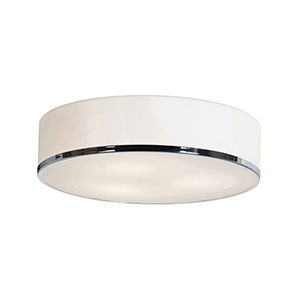 Aero 16" Round Flush Mount Ceiling Fixture Chrome