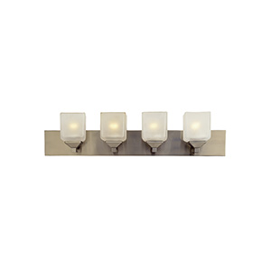 4-Light Pewter Vanity Fixture