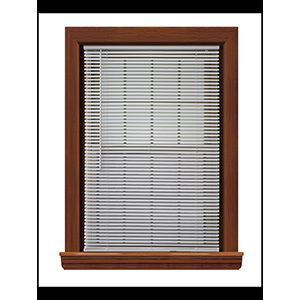 VINYL 1" CORDLESS WHITE MINI-BLIND 18X64