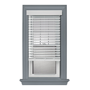 Fauxwood 2" Cordless White Blind 54" X 48"