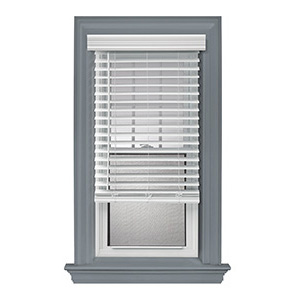 Fauxwood 2" Cordless White Blind 14.5" X 72"