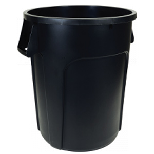 O'Cedar Heavy-Duty Trash Can 55-Gallon Black Trash Can