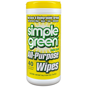 Simple Green All-Purpose Lemon Scent Wipes 40 Wipes