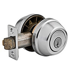 Kwikset SmartKey 599 Gate Latch Satin Chrome