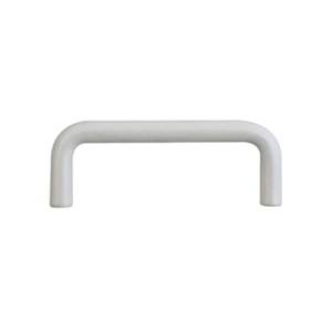 U-Shaped Cabinet Drawer Pull White 3"