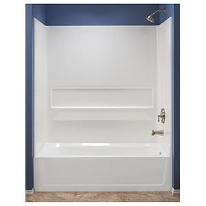 Mustee Tub Wall Surround Kit White