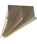 E-Channel for Bypass Doors, 96" White