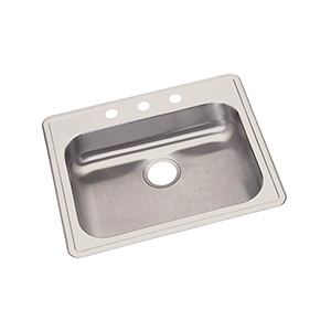 Elkay Stainless Steel Kitchen Sink Single Bowl 4-Hole